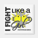 Endometriosis I Fight Like A Girl 13.2 Refrigerator Magnet