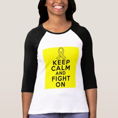 Endometriosis Keep Calm and Fight On Tshirts