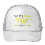 Endometriosis Tribal Ribbon Hero Hats