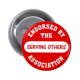 Endorsed by the Serving Others Association Pins