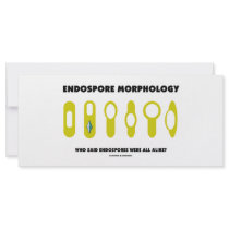 Endospore Morphology - Who Said Were All Alike? Customized Rack Card