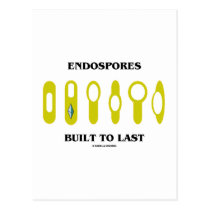 Endospores Built To Last (Bacterial Attitude) postcards