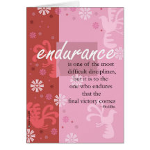 Endurance Greeting Card