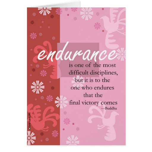 Endurance Greeting Card