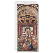 Enea Silvio Piccolomini Before The Pope Eugenius Customized Rack Card