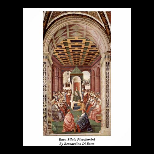 Enea Silvio Piccolomini By Bernardino Di Betto Posters