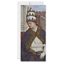 Enea Silvio Piccolomini, Pope Pius Ii, Also Known Custom Rack Cards
