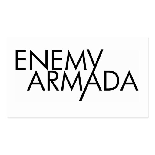 Enemy Armada Promotion Card Business Card (front side)