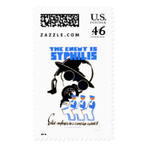 Enemy Is Syphilis 1938 WPA Postage Stamp