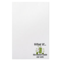 enemy made cots stationery design