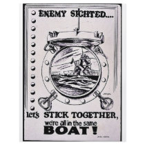 Enemy Sighted, Lets Stick Together, We Are All In flyers by ww2posters Enemy Sighted, Lets Stick Together, We Are All In flyers