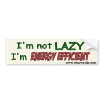 Energy Efficient bumper sticker bumper stickers