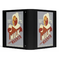 Energy Food Milk For Warmth Vinyl Binder