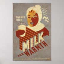 Energy Food Milk For Warmth Print