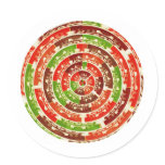 Energy Healing Chakra - Futuristic Designs Round Sticker