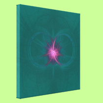 Energy in Emerald II Stretched Canvas Print canvas prints