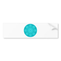 Energy Mandala - Aqua Bumper Sticker