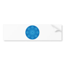 Energy Mandala - Blue Bumper Sticker