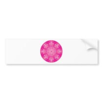 Energy Mandala - Pink Bumper Sticker