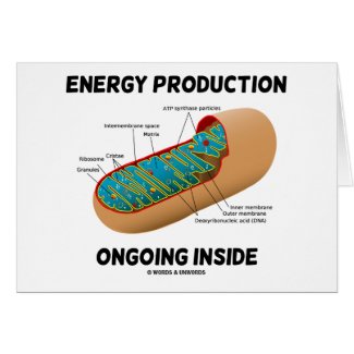 Energy Production Ongoing Inside (Mitochondrion) card