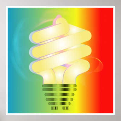 Save Energy Bulbs on Energy Saving Light Bulb Poster From Zazzle Com