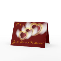 "Enero Y La Buena Fortuna"-Customize cards