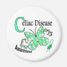 Enfermedad celiaca de la mariposa 2 del vitral imanes  