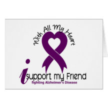 Enfermedad de Alzheimers apoyo a mi amigo Tarjeta