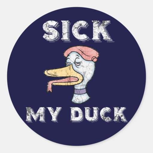 Enfermo, mi pato pegatina