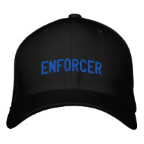 ENFORCER embroidered hats by popculture_t_shirts ENFORCER embroidered hats