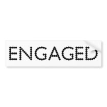 Engaged bumper stickers by WeddingsEngagements Engaged bumper stickers