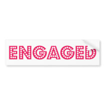 Engaged bumper stickers by WeddingsEngagements Engaged bumper stickers
