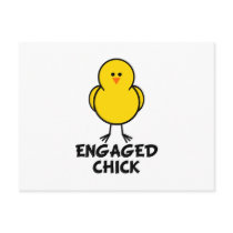 Engaged Chick postcards by chicktshirts8 Engaged Chick postcards