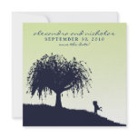 Engaged Embrace Save the Date Announcement: sage