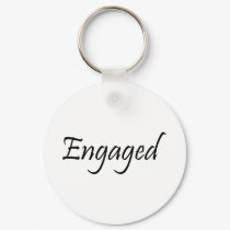 Engaged keychains by WeddingsEngagements Engaged keychains