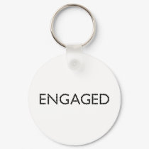 Engaged keychains by WeddingsEngagements Engaged keychains