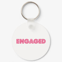 Engaged keychains by WeddingsEngagements Engaged keychains