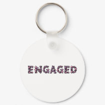 Engaged keychains by WeddingsEngagements Engaged keychains