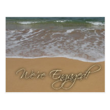 Engagement announcement - by the beach postcards