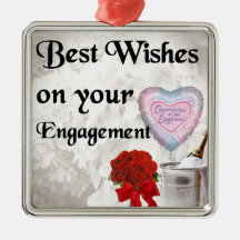 Engagement Christmas Ornaments