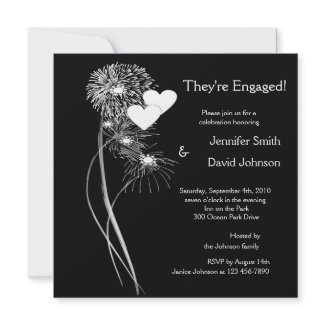 Engagement Fireworks Invitations