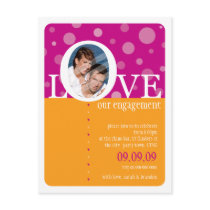 ENGAGEMENT INVITATION :: LOVEbubbles 3 postcards
