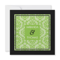 ENGAGEMENT INVITATIONS :: damask colors 1