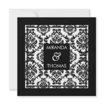 ENGAGEMENT INVITATIONS :: damask colors 10