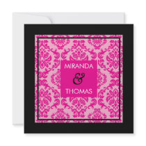 ENGAGEMENT INVITATIONS :: damask colors 2 by edgeplus ENGAGEMENT INVITATIONS :: damask colors 2