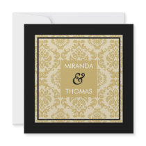 ENGAGEMENT INVITATIONS :: damask colors 3
