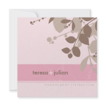 ENGAGEMENT INVITATIONS :: nature silhouette 2SQ