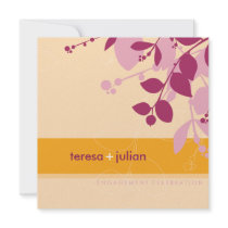 ENGAGEMENT INVITATIONS :: nature silhouette 6SQ