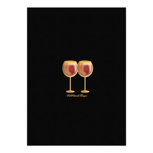 Engagement Party Elegant Wine Themed Invitation