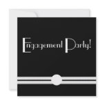 Engagement  Party Invitation in Black and White